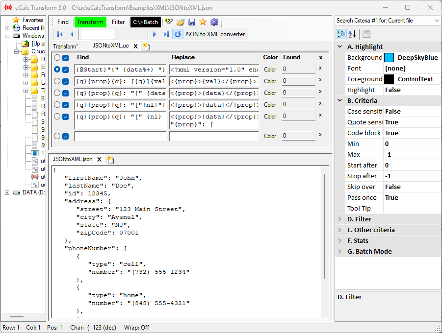 uCalc Transformer app screenshot